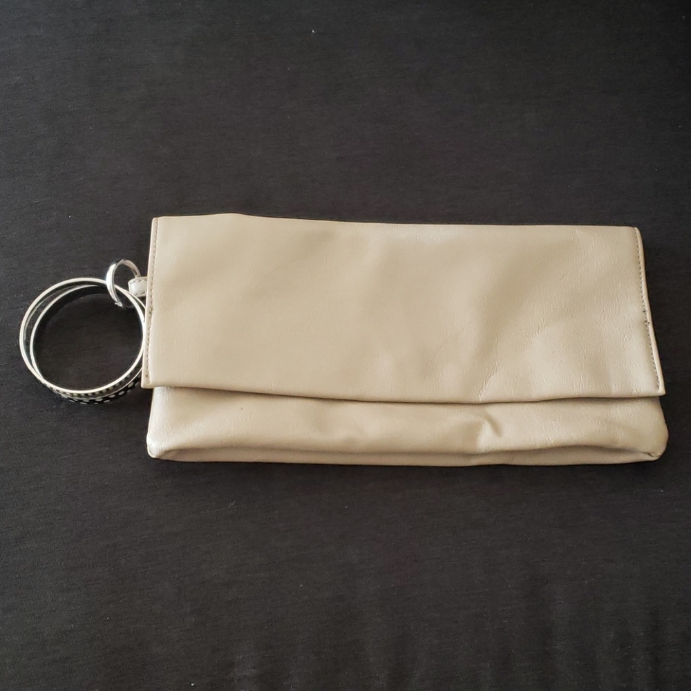 Beige clutch
